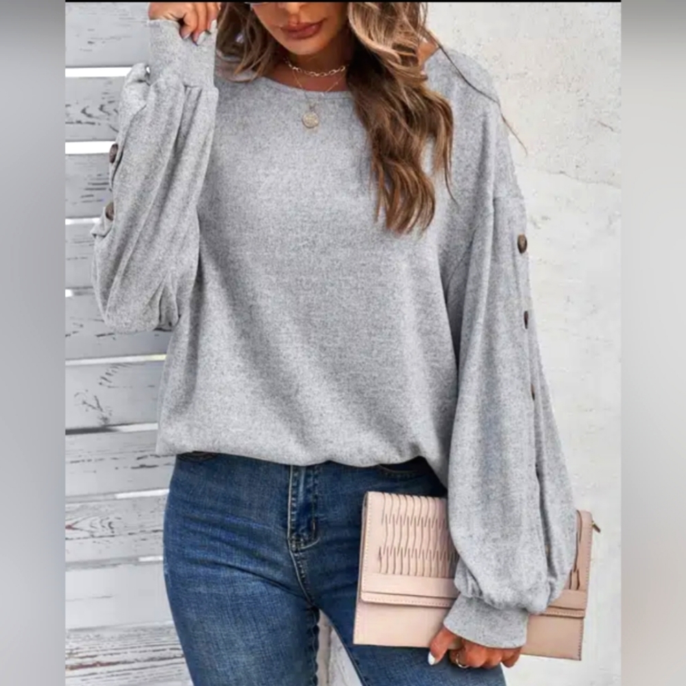 Drop Shoulder Crew Neck Shirt